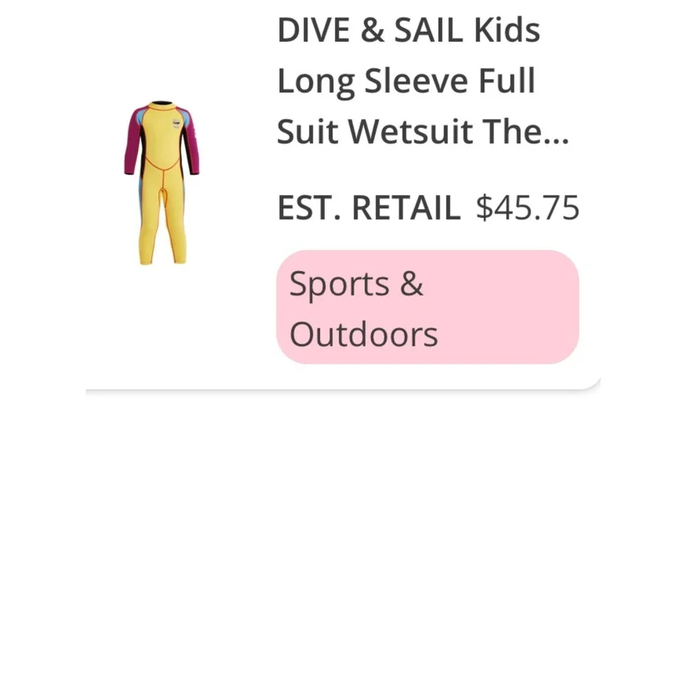 Dive & Sail Wetsuit Youth XL Yellow Excellent Full Body Neoprene 2.5mm X-Manta